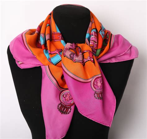 Hermes silk scarves for women